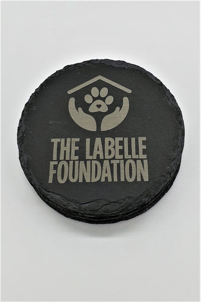Set of 4 LABELLE Engraved Coasters