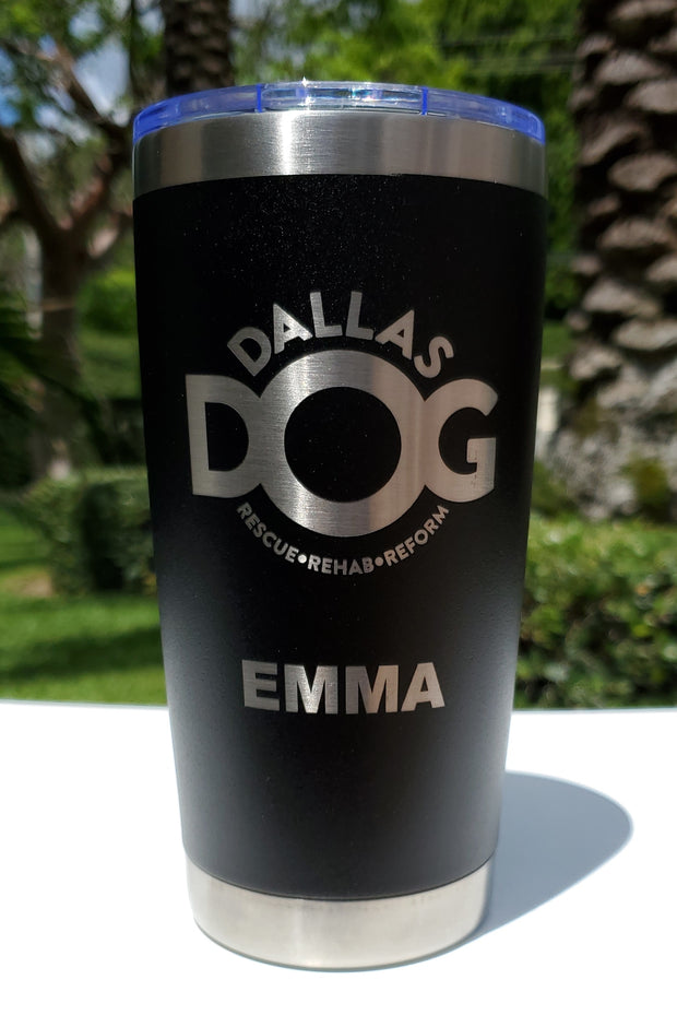 Dallas Dog - 20oz Drink Tumbler (7 COLORS)