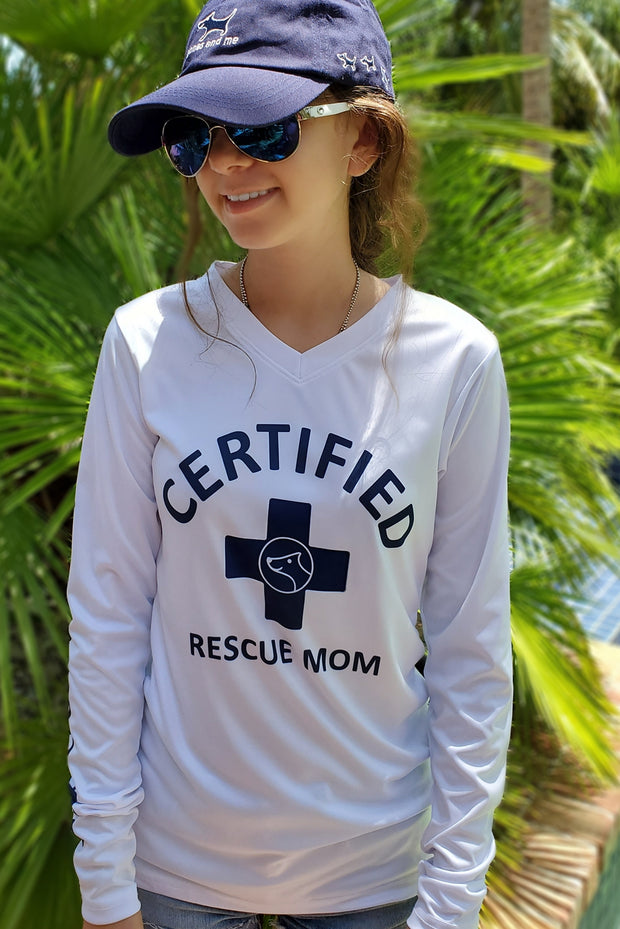 Certified Rescue Mom Sun Shirt - Partner Edition