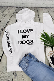 VUCJAK edition - I LOVE MY DOG(S) AWESOME HOODIE (white)