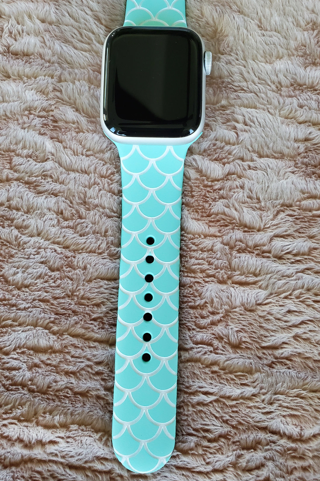 Teal store Tint/Tropical Twist 44mm Apple Watch Nike Sport Band