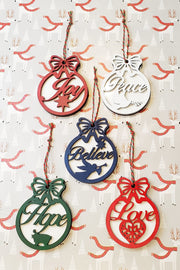 Set of 5 Christmas Ornaments