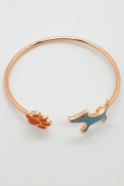 Signature Rose Gold Bracelet and Pendant Set (rust pendant)