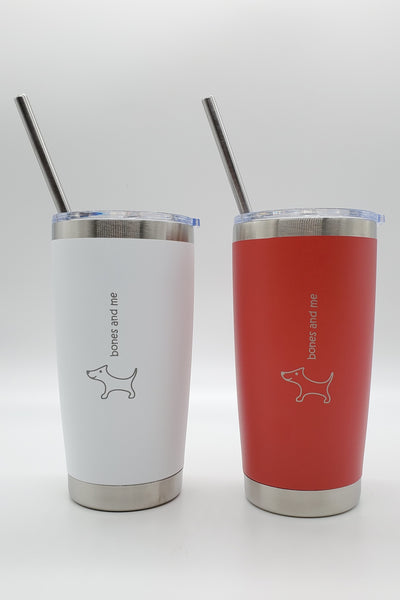 Red & White Doxie Twin Pack Drink Tumblers