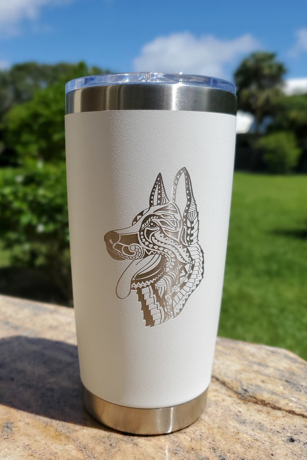 MANDALA CUP 20oz (40 BREEDS AVAILABLE) 7 COLORS